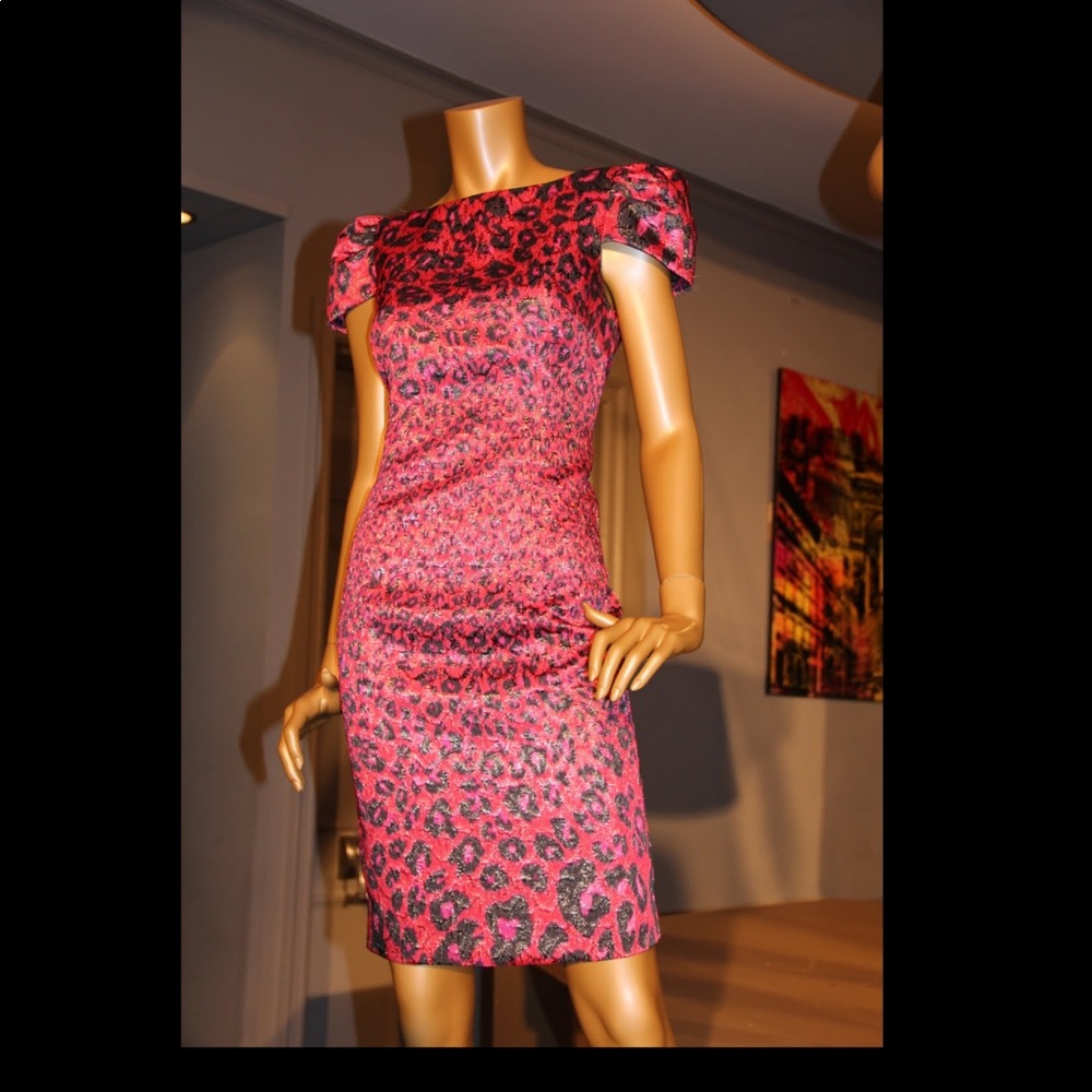Giambattista Valli for Macy's Pink Dress leopard